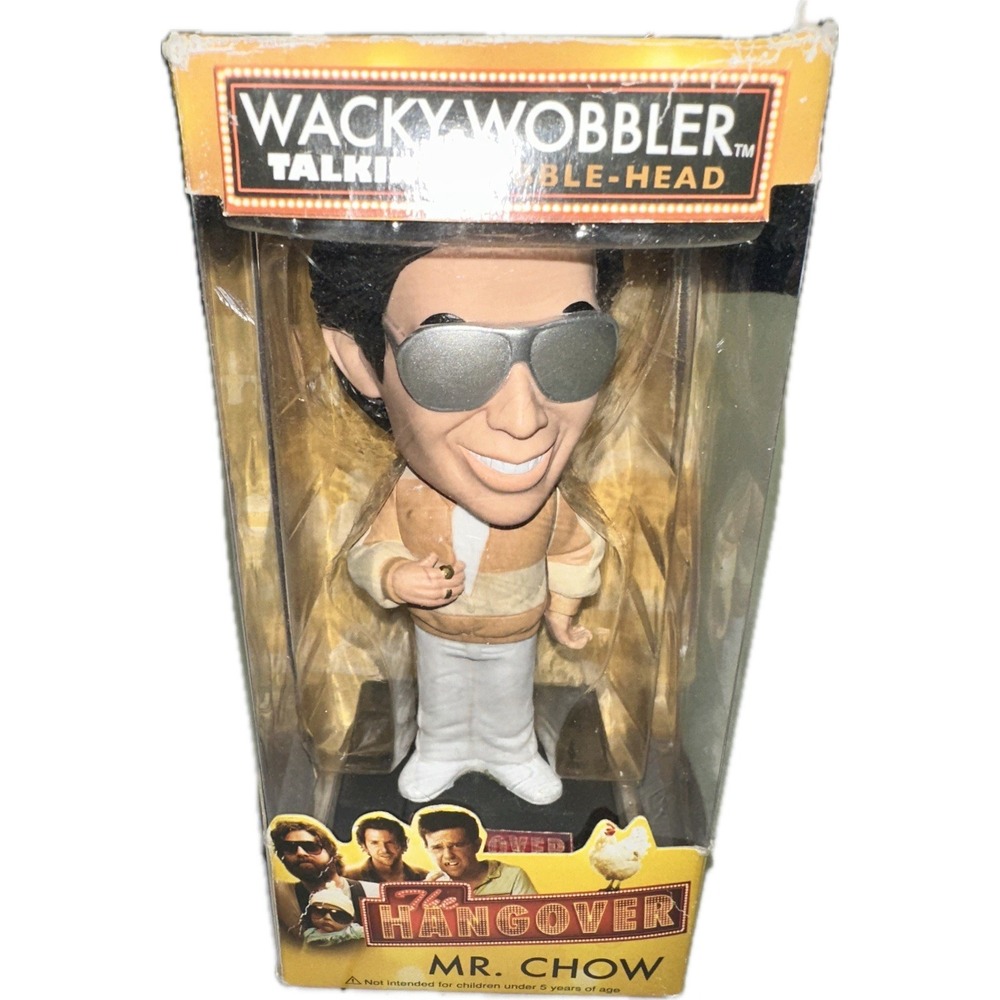 The MR CHOW Hangover Talking Wacky-Wobbler‎ Bobble Head Funko